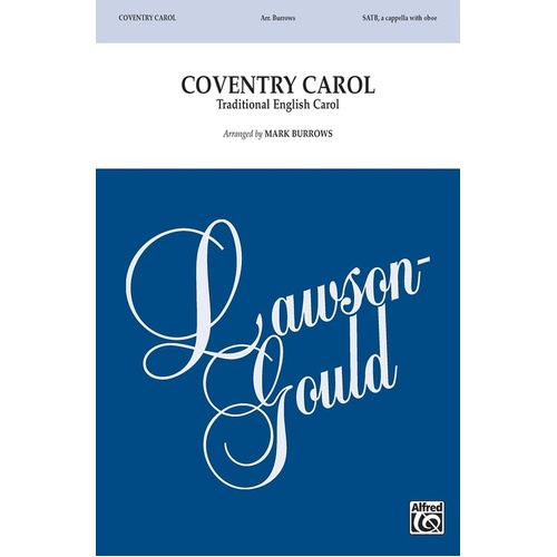 Coventry Carol SATB A Cappella/Oboe
