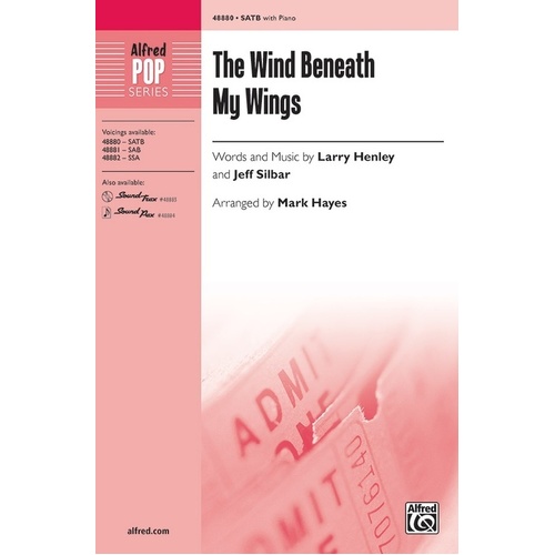The Wind Beneath My Wings SATB