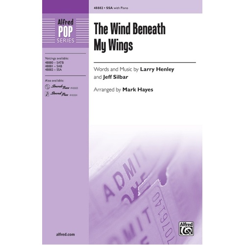 The Wind Beneath My Wings SSA