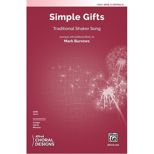 Simple Gifts SATB A Cappella