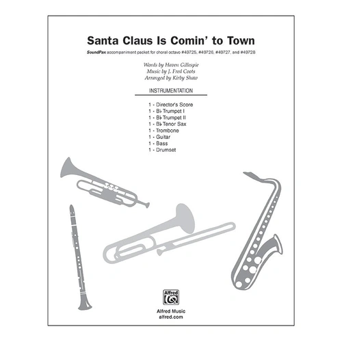 Santa Claus Is Comin' to Town Instrumental Parts by Kirby Shaw