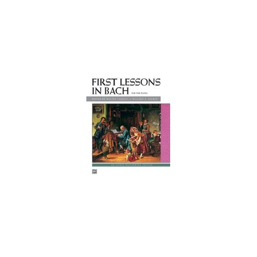 First Lessons in Bach for Piano - Alfred Masterwork Edition, 32 Pages, Piano Works by J.S. Bach, Fingering and Dynamics Included