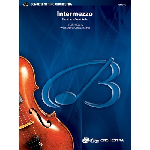 Intermezzo from Hary Janos Suite for String Orchestra Score and Parts