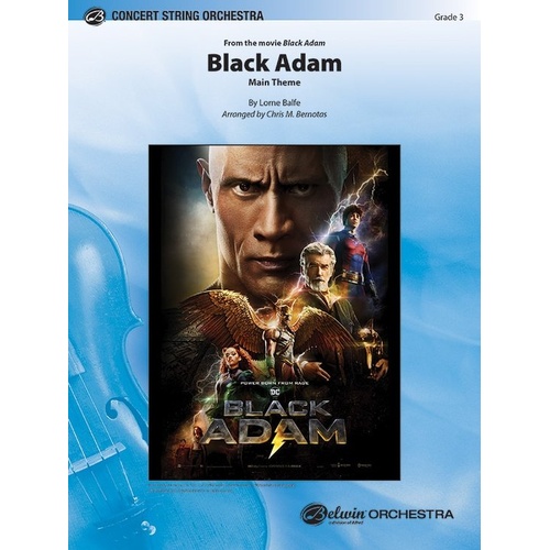 Black Adam Main Theme String Orchestra Score and Parts