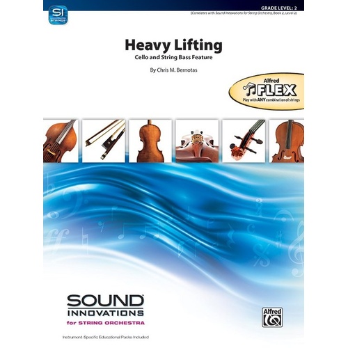 Heavy Lifting Cello/Double Bass Feature by Chris M. Bernotas - Score & Parts, String Orchestra, Alfred Music