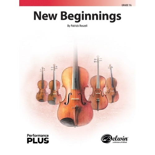 New Beginnings for String Orchestra SO1.5 SC/PTS by Patrick Roszell