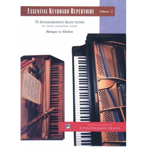 Essential Keyboard Repertoire Volume 2 by Alfred Music - 75 Intermediate Piano Selections, Comb Binding, 144 Pages