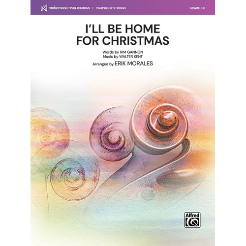 I'll Be Home for Christmas for String Orchestra Score & Parts by Erik Morales
