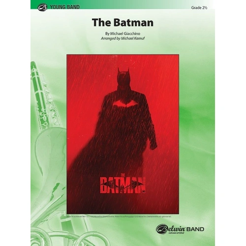 The Batman for Concert Band CB2.5 SC/PTS by Michael Giacchino, Arranged by Michael Kamuf, Alfred Music, 1 Page