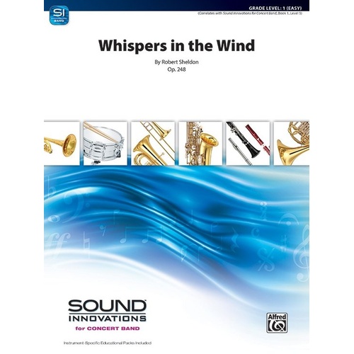 Whispers in the Wind Op 248 for Concert Band CB1 SC/PTS by Robert Sheldon