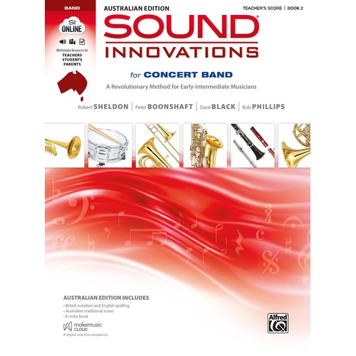 Sound Innovations Australian Conductor's Score Book 2 for Concert Band