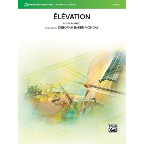 Elevation for String Orchestra SO2 SC/PTS by Louise Farrenc, Arranged by Deborah Baker Monday
