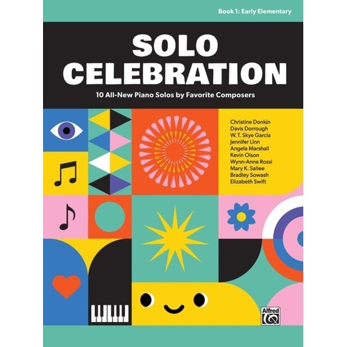 Solo Celebration Book 1 Early Elementary Piano by Alfred Music - 24 Pages