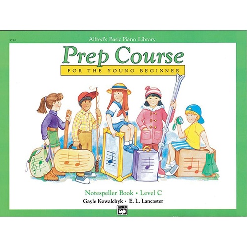 Alfred's Basic Piano Prep Course Notespeller Book Level C