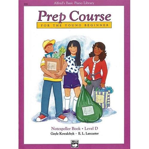 Alfred's Basic Piano Prep Course Notespeller Book Level D