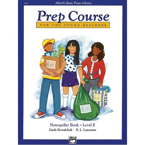 Alfred's Basic Piano Prep Course Notespeller Book Level E