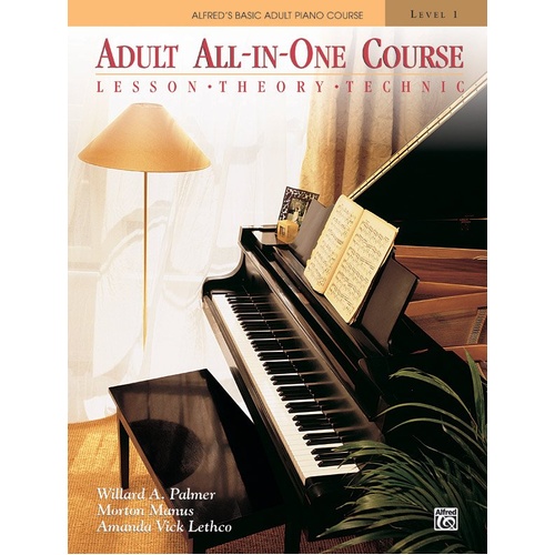 Alfred's Basic Adult All-in-One Piano Course Book 1