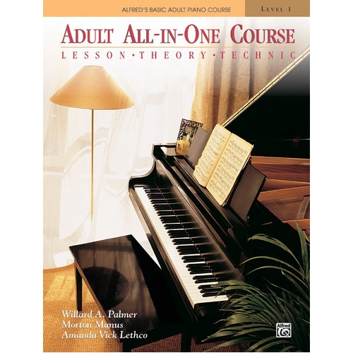 Alfred's Basic Adult All-in-One Piano Course Book 1