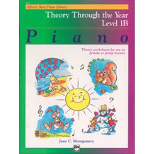 Alfred's Basic Piano Theory Through The Year Level 1B (Softcover Book)