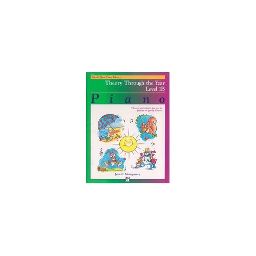 Alfred's Basic Piano Library Theory Through the Year Level 1B