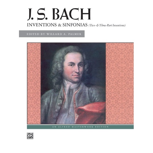 J.S. Bach - Inventions & Sinfonias (2 & 3-Part Inventions) - Alfred Masterwork Edition, Piano, 116 Pages
