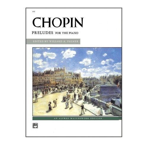 Chopin - Preludes for Piano, 80 Pages, Alfred Masterwork Edition