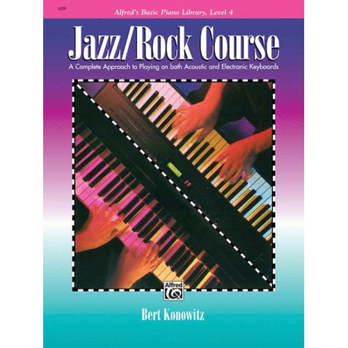 Alfred's Basic Piano Jazz Rock Course Level 4 Book