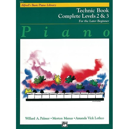 Alfred's Basic Piano Library Technic Book Complete Level 2 & 3