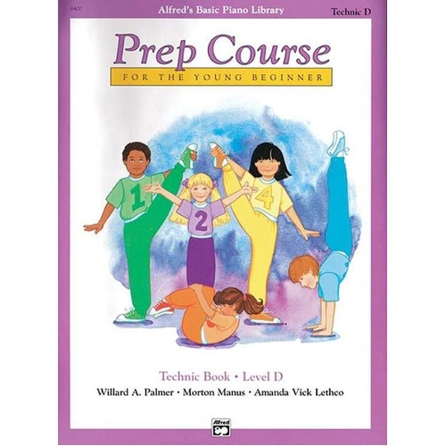 Alfred's Basic Piano Prep Course Technic Book Level D