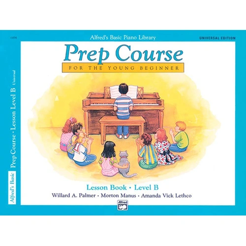 Alfred's Basic Piano Prep Course Lesson Book Level B Universal Edition