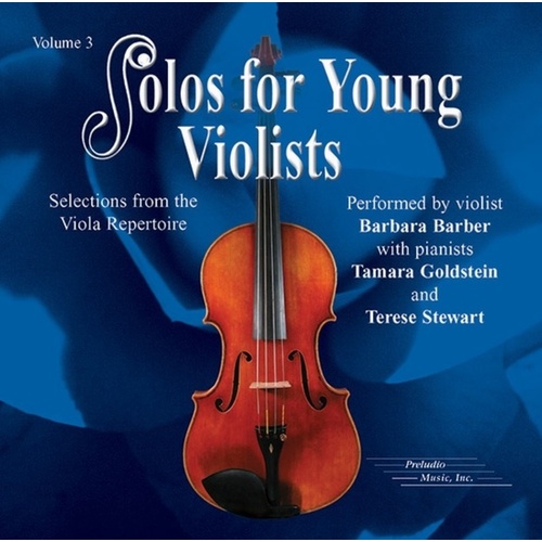 Solos For Young Violists Volume 3 Cd
