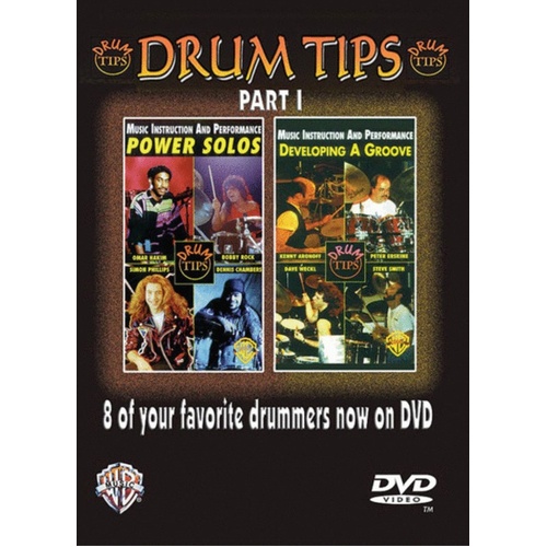 Drum Tips Developing A Groove / Power Solos DVD Book