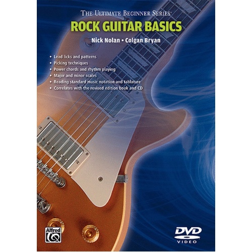 Ultimate Beginner Guitar Rock Styles DVD Book