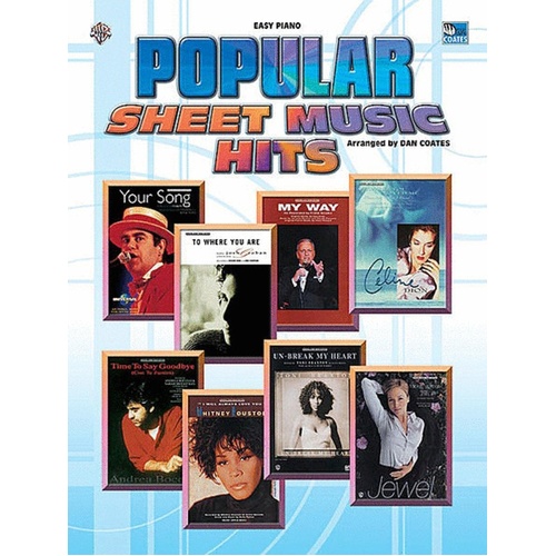 Popular Sheet Music Hits Easy Piano Arr Coates Book