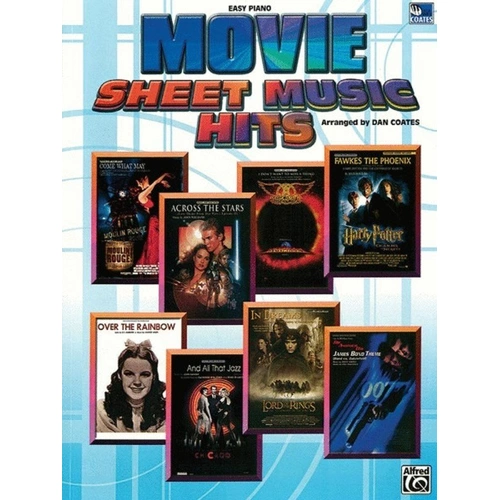 Movie Sheet Music Hits Arranged by Dan Coates for Easy Piano