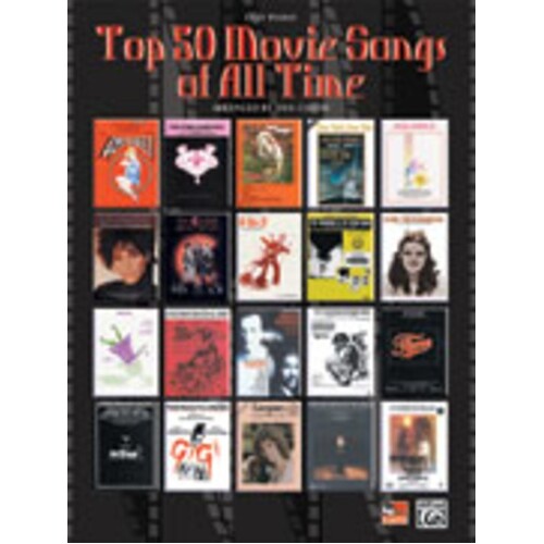 Top 50 Movie Songs Of All Time Easy Piano Book