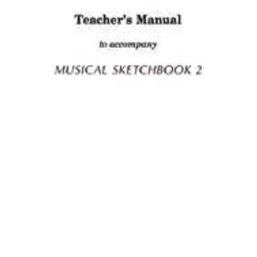 Threshold To Music Sketchbook Book 2 Manual