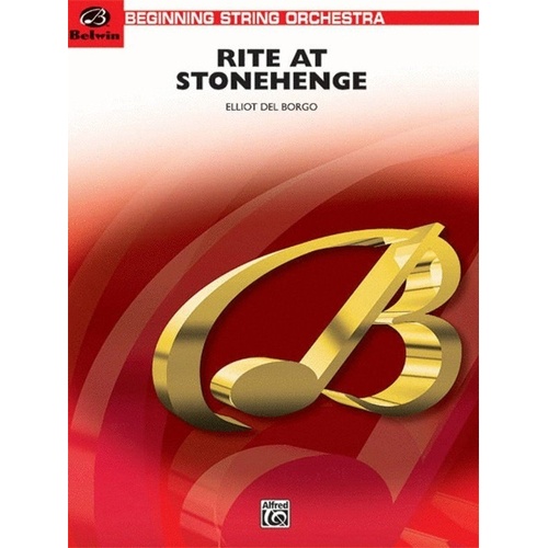 Rite at Stonehenge for String Orchestra, Arranged by Elliot Del Borgo, Belwin Series, 72 Pages
