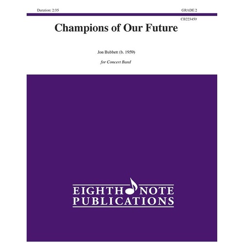 Bubbett - Champions of Our Future CB2 Score and Parts for Band