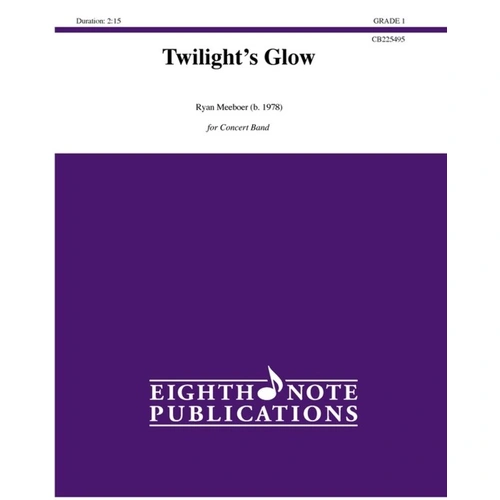 Twilight's Glow for Concert Band CB1 SC/PTS by Ryan Meeboer