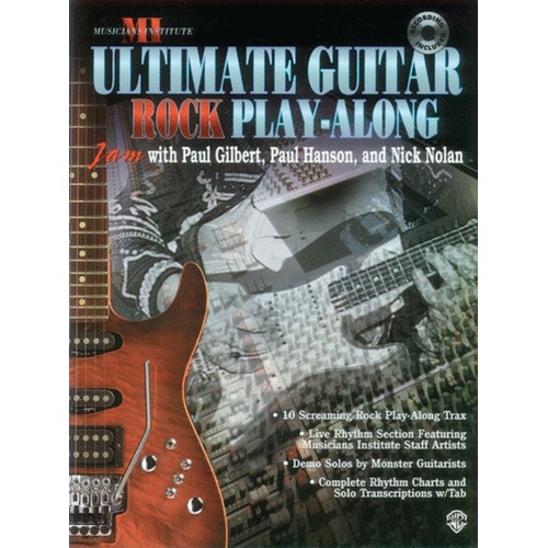 Ultimate Play Along Rock Guitar Book/CD Book