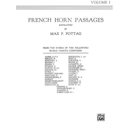 French Horn Passages Vol. 1 by Alfred Music - 48 Pages
