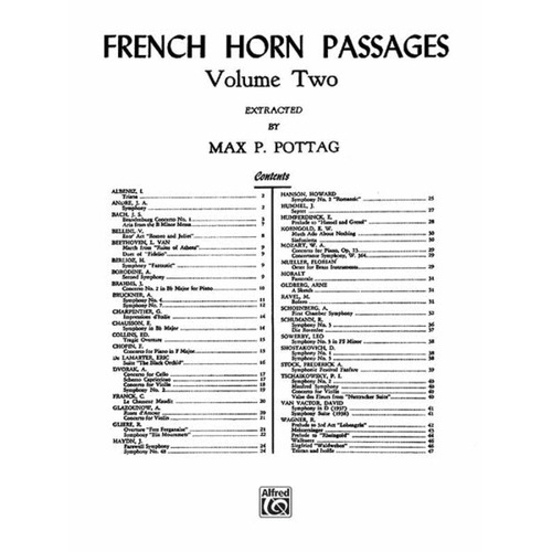 French Horn Passages Book 2 French Horn Book