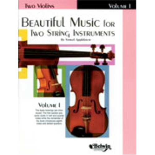 Beautiful Music for Two String Instruments Vol 1 Violin by Samuel Applebaum