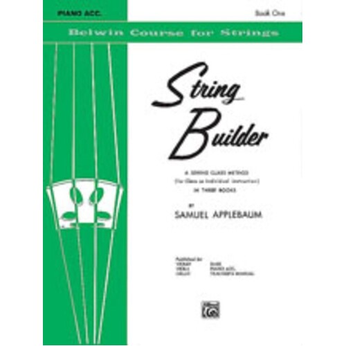 String Builder Book 1 Piano Accomp (Softcover Book)