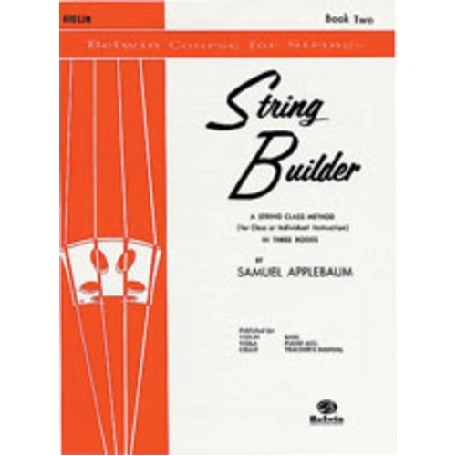 String Builder Book 2 for Cello by Samuel Applebaum - Belwin Course for Strings - 32 Pages