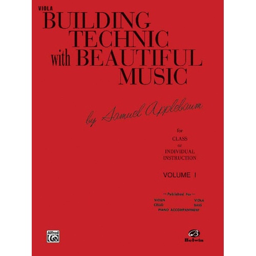 Building Technique With Beautiful Music Book 1 Viola Book