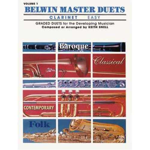 Belwin Master Duets Easy Vol 1 Clarinet Book