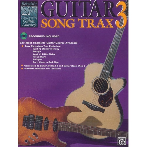 Guitar Song Trax Book 3 Book/CD Belwins 21st Century Book
