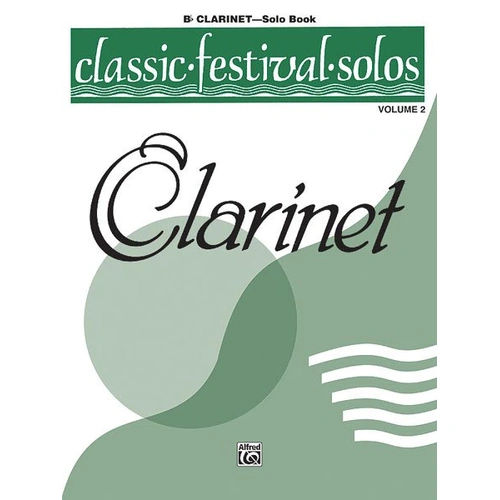 Classic Festival Solos Clarinet Volume 2 Solo Book